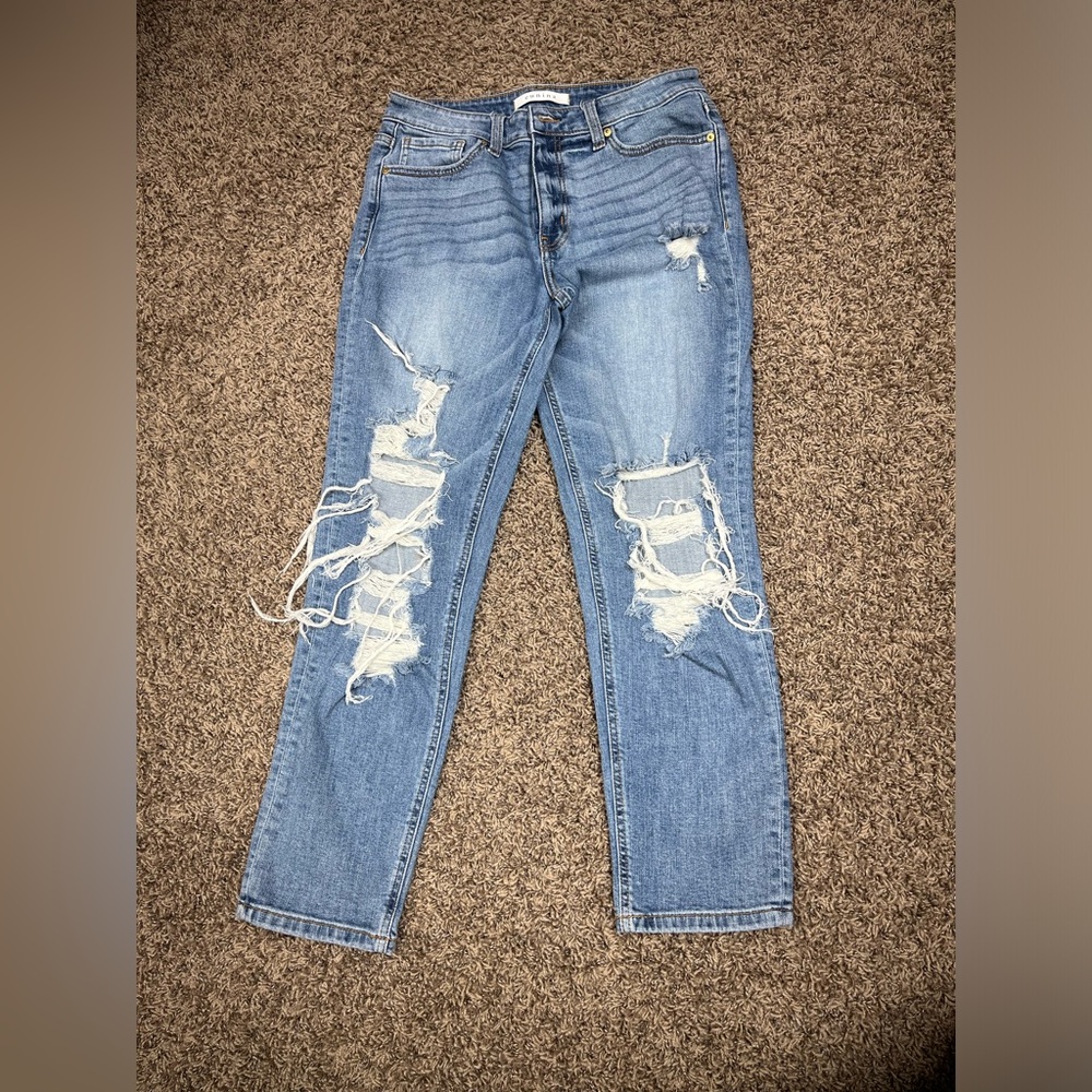 Eunina distressed front jeans - size 9